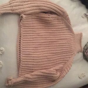 Chunky knit high neck sweater